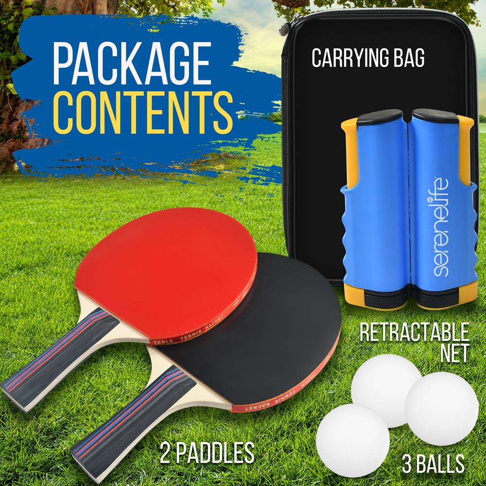 product image number 5 for SereneLife Portable Table Tennis Set