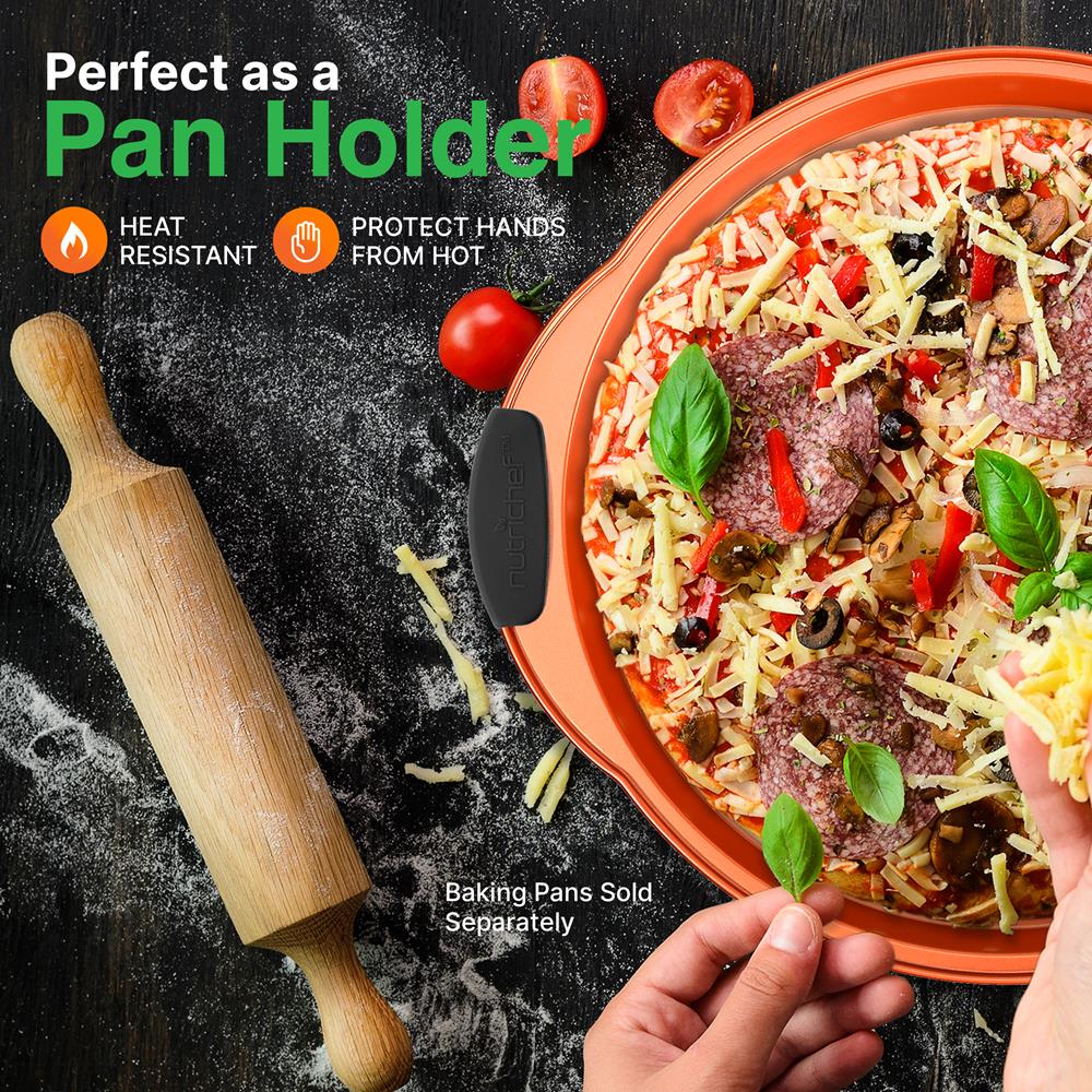 product image number 3 for NutriChef Black Silicone Handles