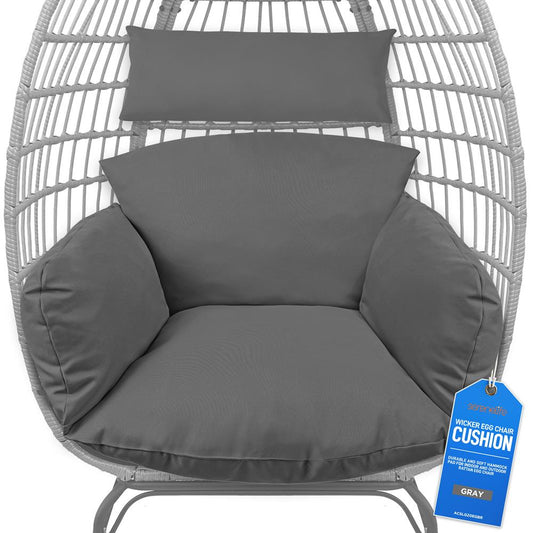 product image number 1 for SereneLife Wicker Egg Chair Cushion