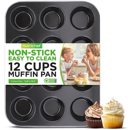 product image number 1 for NutriChef 12 Cup Muffin Pan
