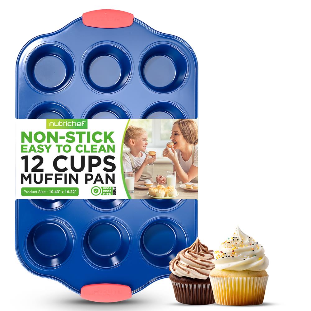 product image number 1 for NutriChef 12 Cup Muffin Pan