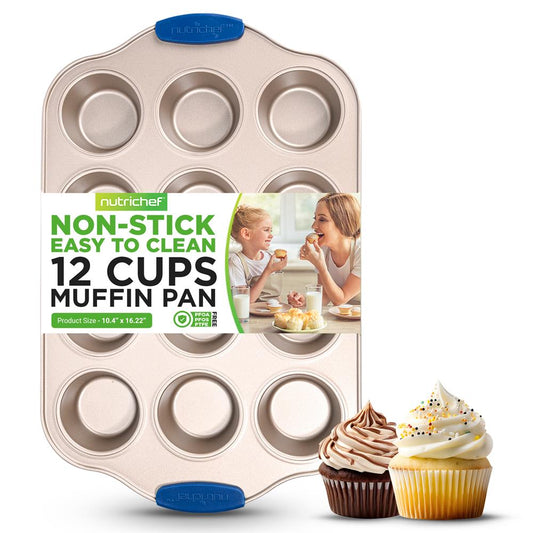product image number 1 for NutriChef 12 Cup Muffin Pan