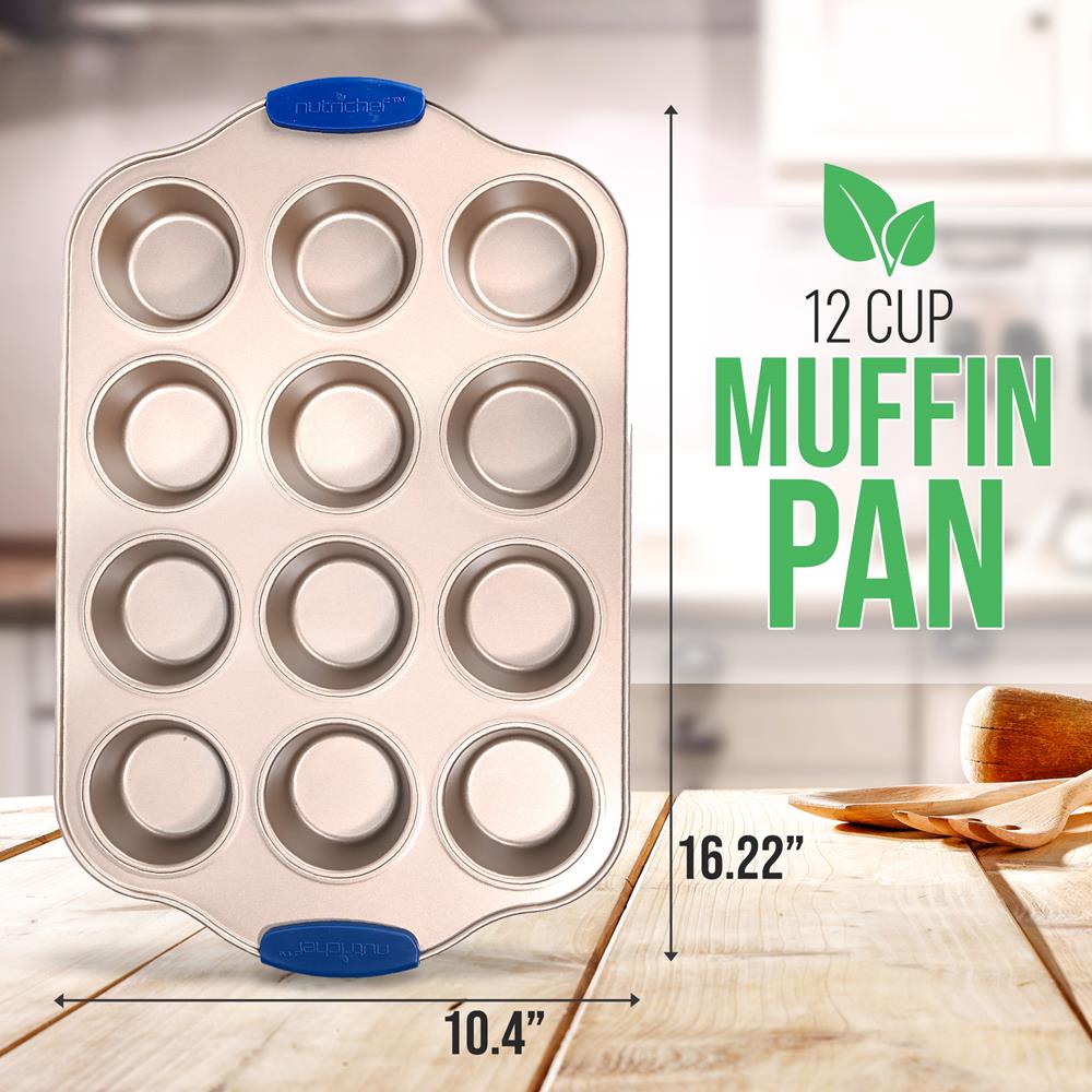 product image number 2 for NutriChef 12 Cup Muffin Pan