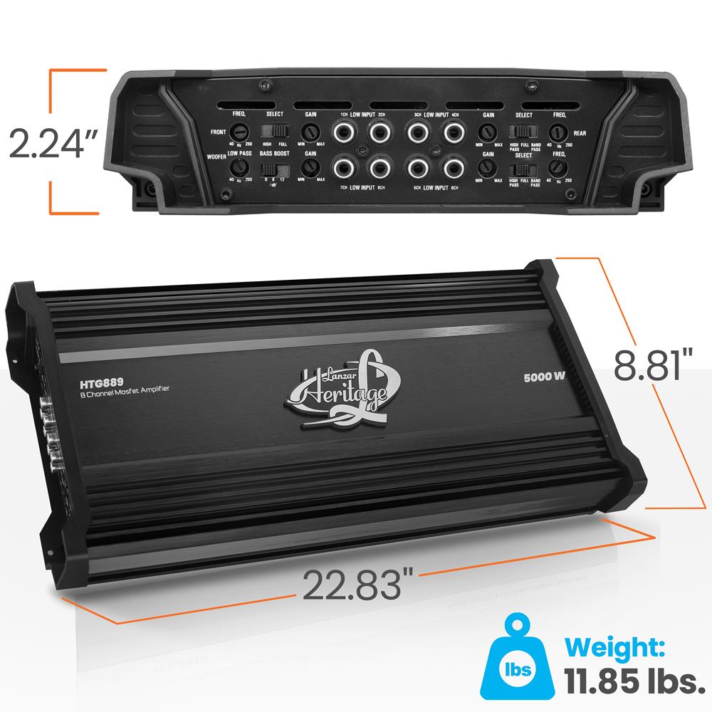 product image number 3 for Lanzar 8-Channel Mosfet Amplifier