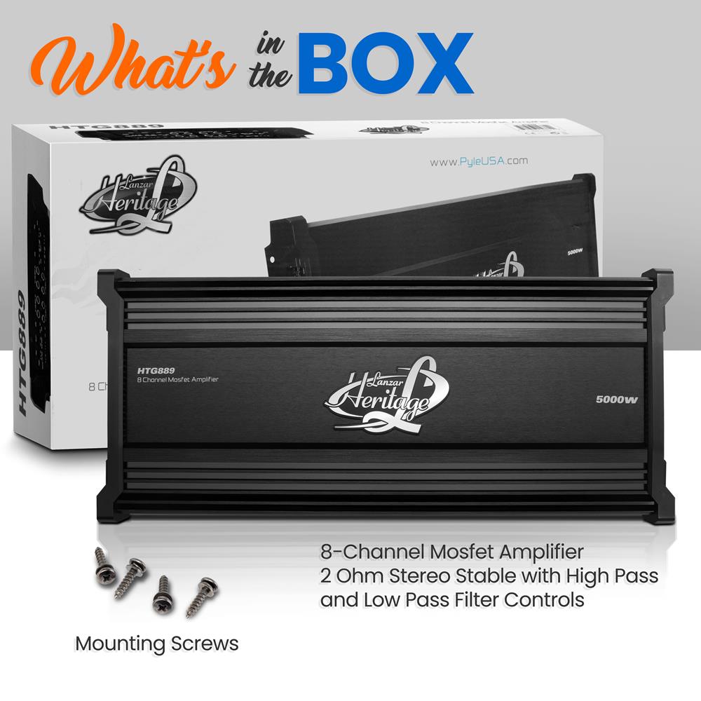 product image number 8 for Lanzar 8-Channel Mosfet Amplifier