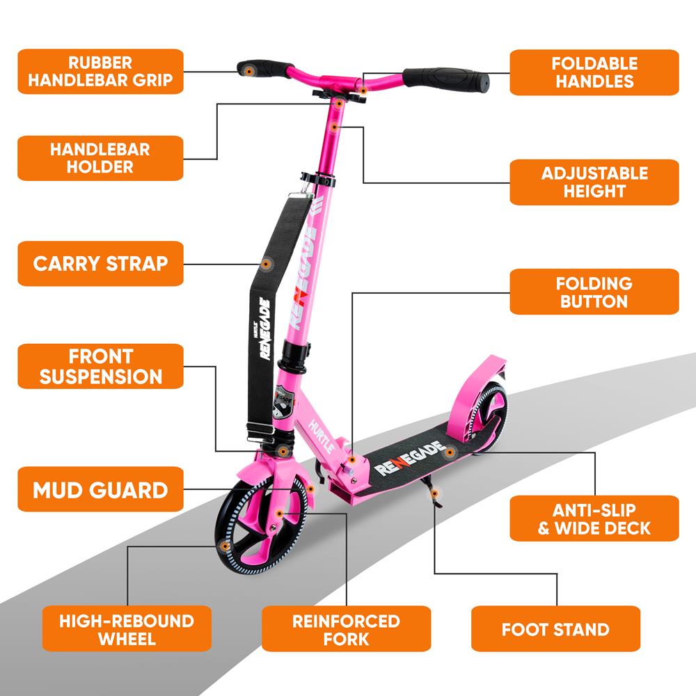 product image number 7 for Hurtle Foldable Kick Scooter