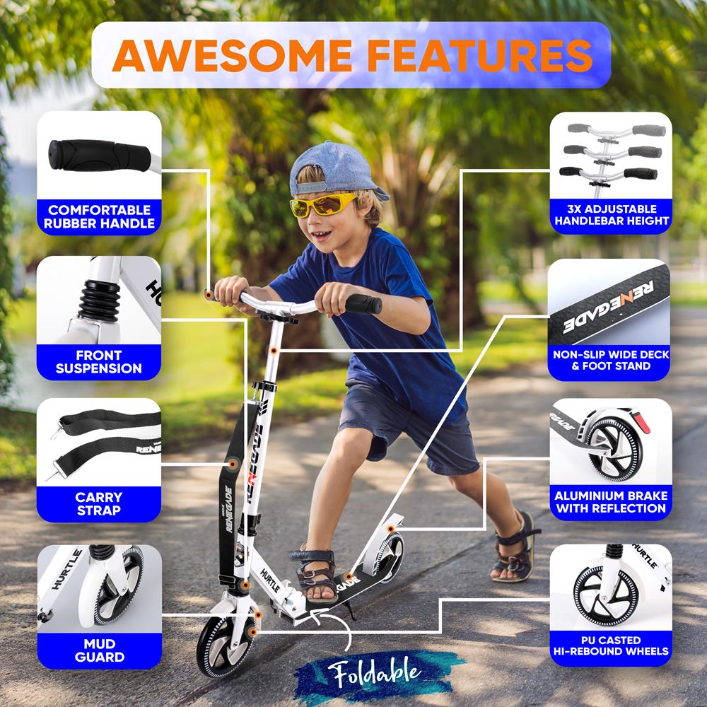 product image number 2 for Hurtle Foldable Kick Scooter