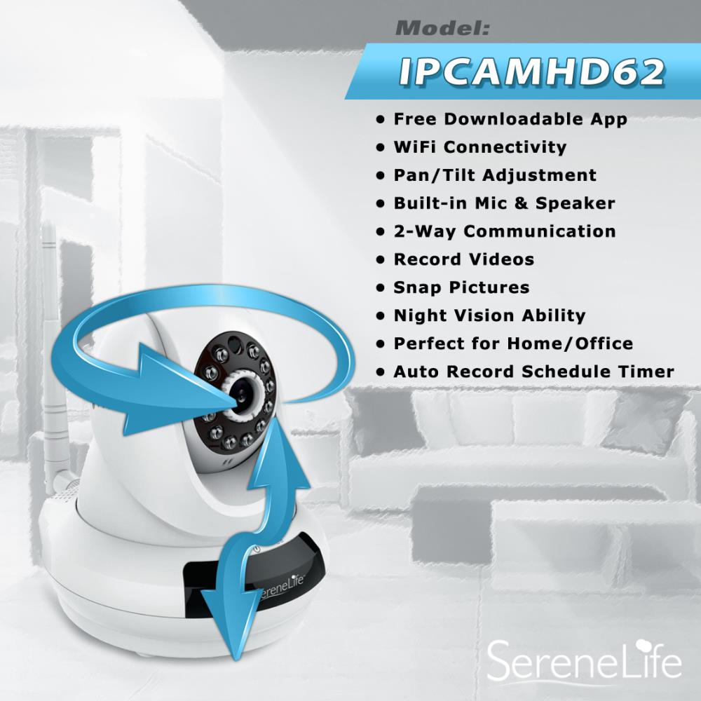 product image number 6 for SereneLife Ip Camera - Wifi Wireless Network Cam