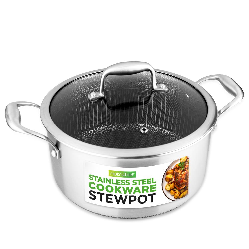 product image number 1 for NutriChef Stainless Steel Stew Pot With Lid