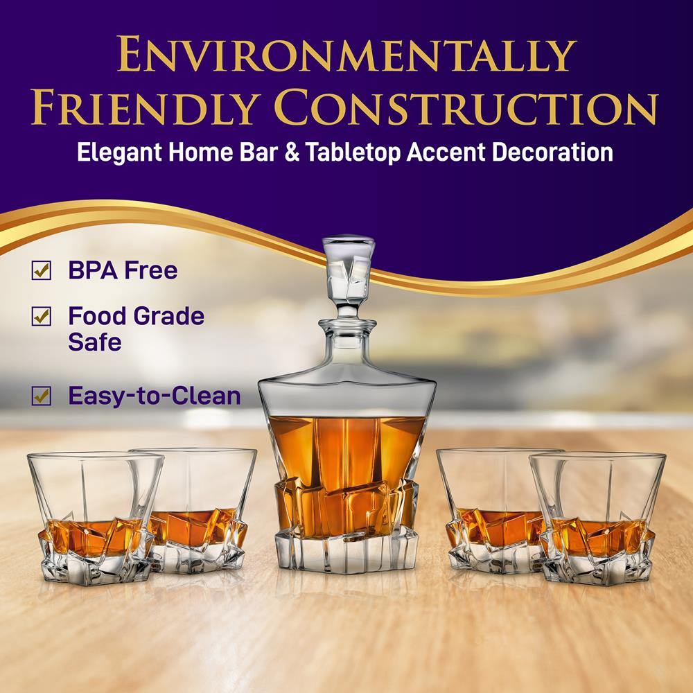 product image number 3 for NutriChef Whiskey Decanter Set