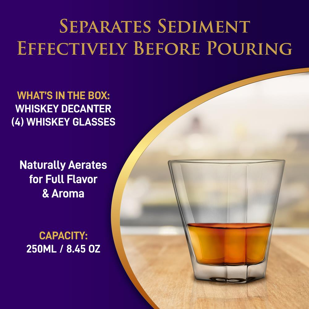 product image number 6 for NutriChef Whiskey Decanter Set