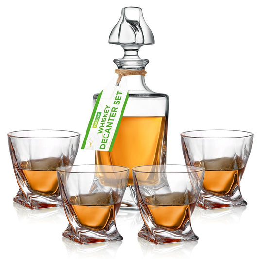 Ensemble de carafe à whisky - Rehausse la saveur - Verre en cristal - Transparent