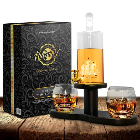 product image number 1 for NutriChef Whiskey & Wine Decanter Set