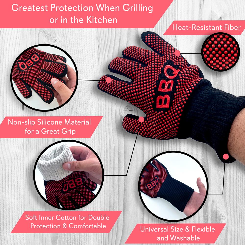 product image number 2 for NutriChef Bbq Grill Gloves