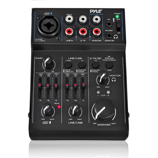 product image number 1 for Pyle Compact Bluetooth Dj Mixer Interface