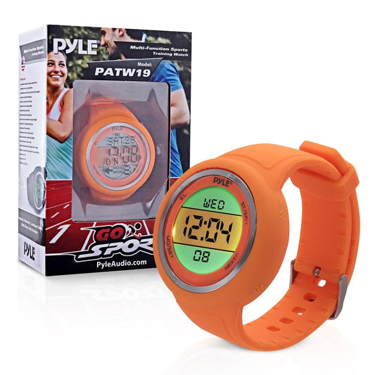 Multi-Function Sports Watch, Accurate 3D Sensor, Removable Face, Orange