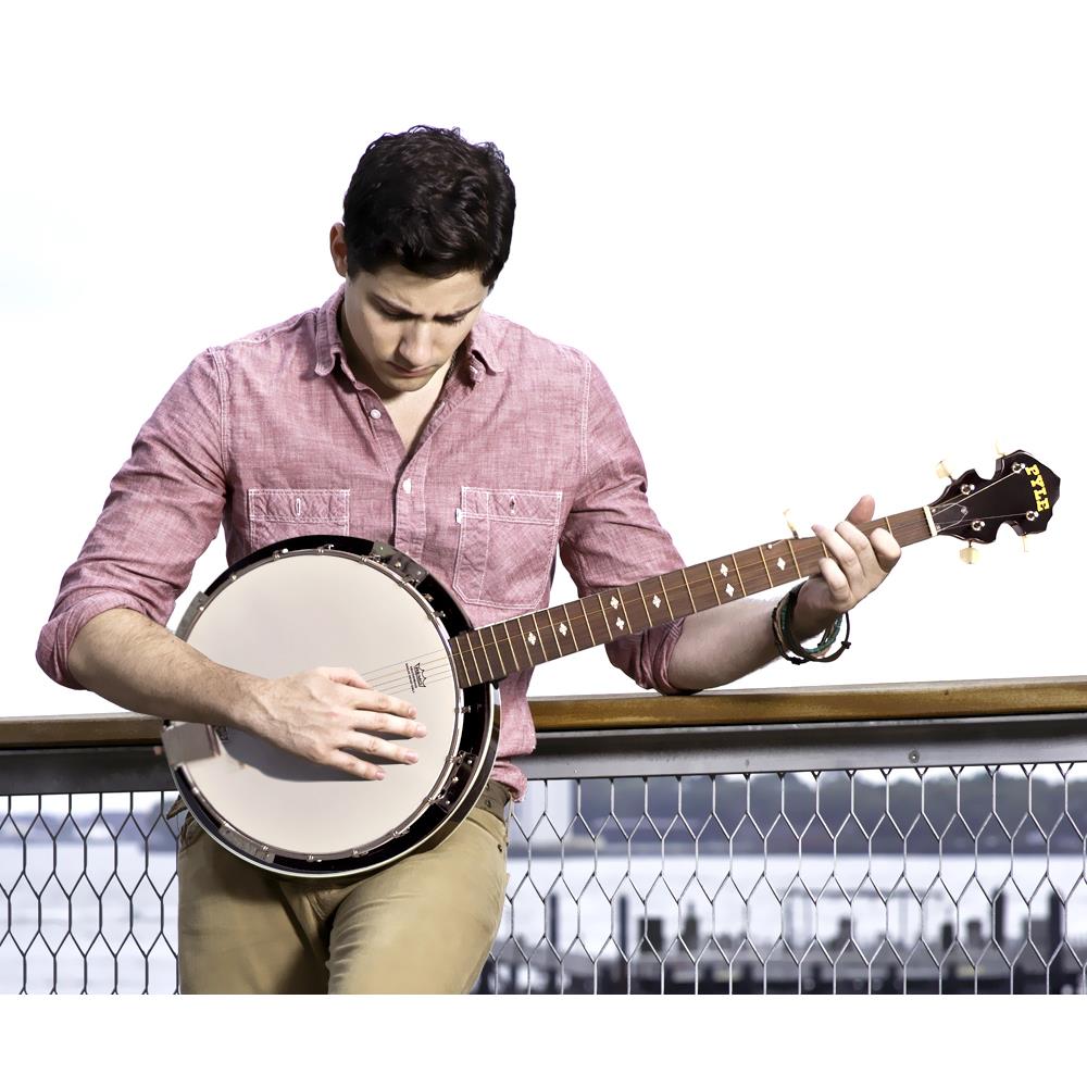 product image number 7 for Pyle 5-String Banjo With White Jade Tune Pegs