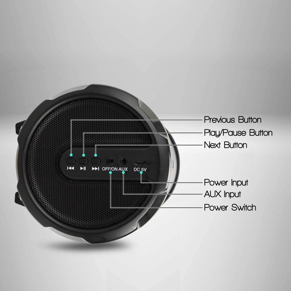 product image number 5 for Pyle Wireless Boombox Tube Speaker System
