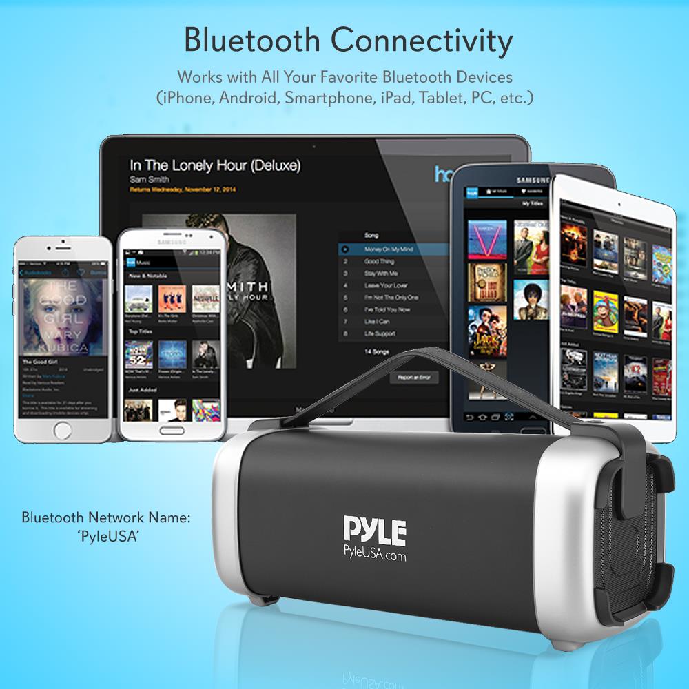 product image number 5 for Pyle Portable Hi-Fi Bluetooth Speaker Radio
