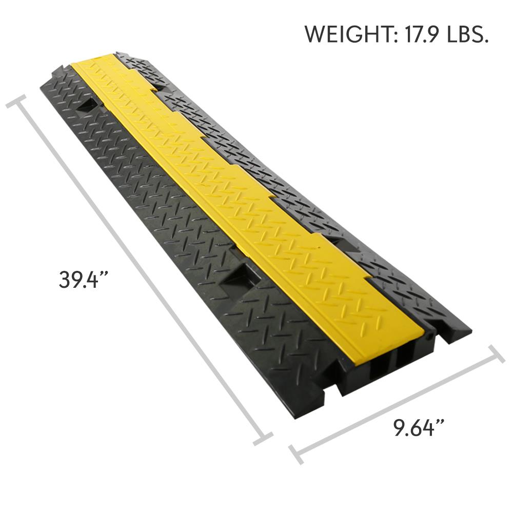 product image number 7 for Pyle Cable Cover Ramp Safety Track, 2-Ch.