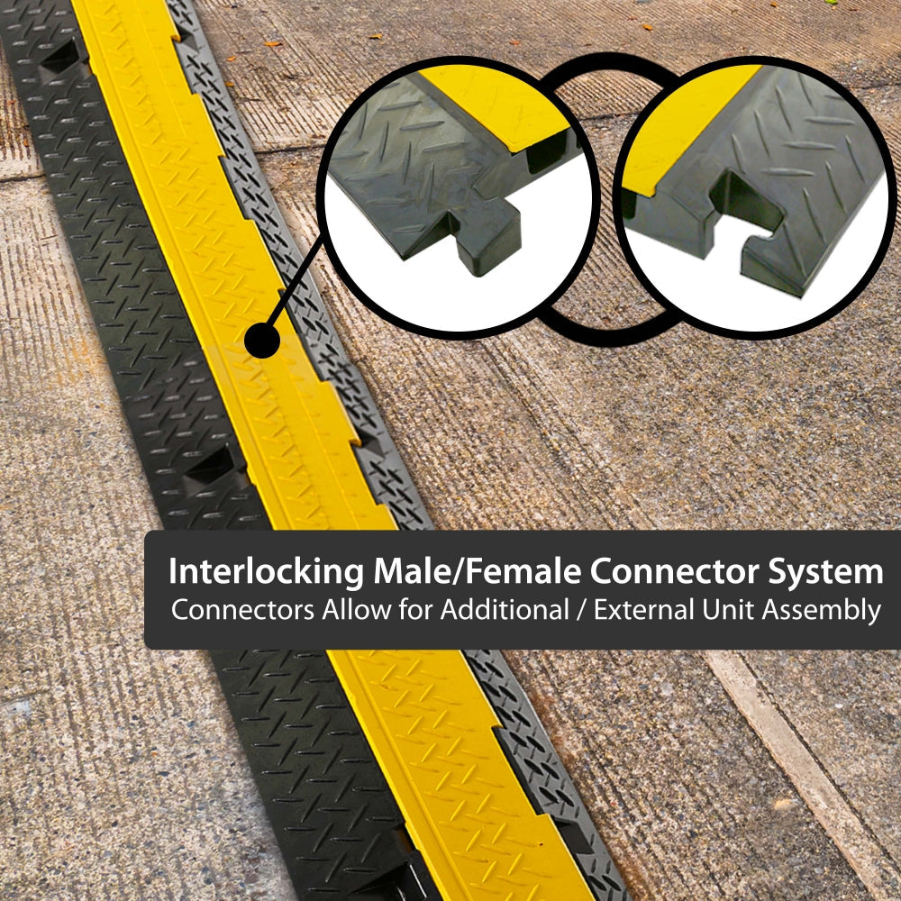 product image number 5 for Pyle Cable Cover Ramp Safety Tracks