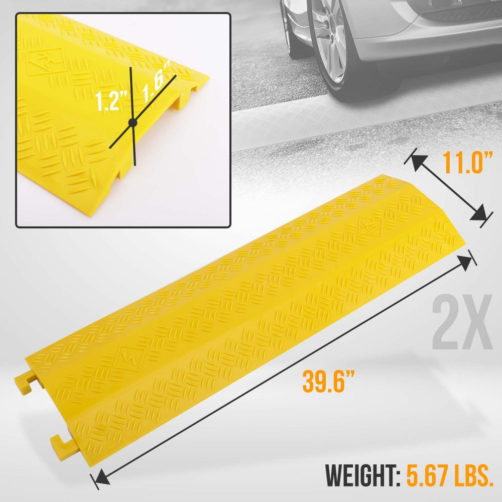 product image number 6 for Pyle Cable Protective Cover Ramp