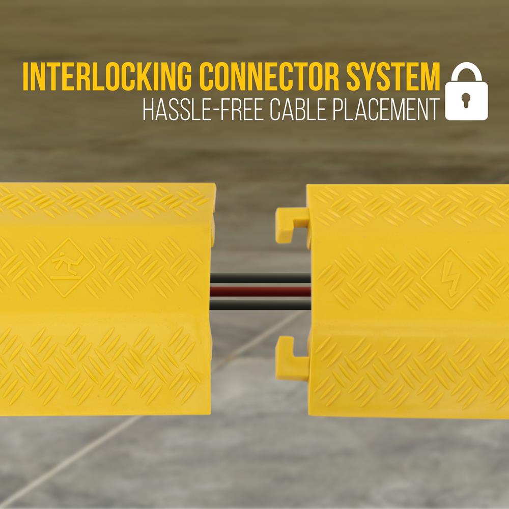 product image number 3 for Pyle Cable / Wire Cover Ramp Track