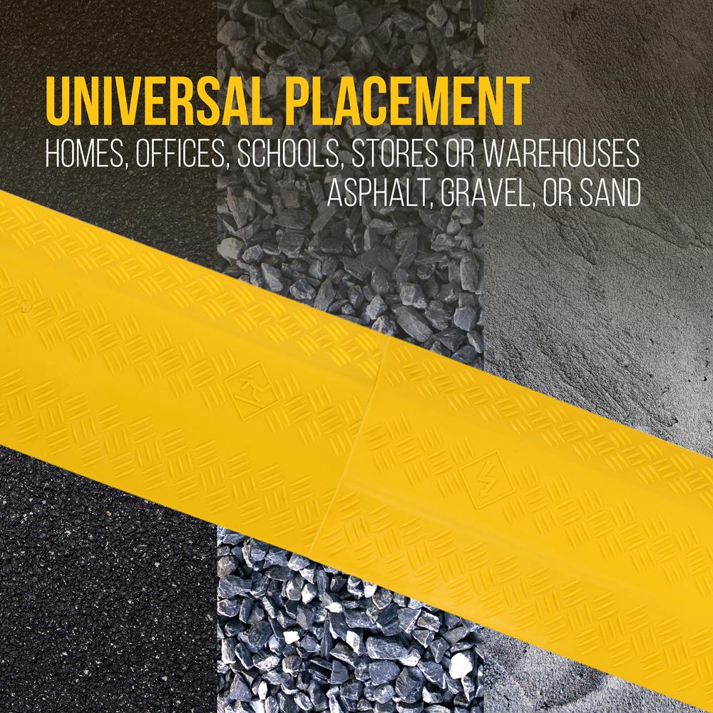 product image number 4 for Pyle Cable / Wire Cover Ramp Track