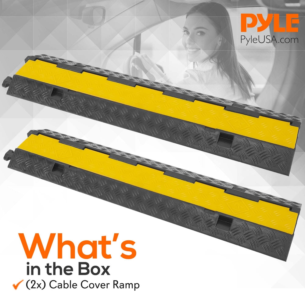 product image number 7 for Pyle Cable / Wire Cover Ramp Track