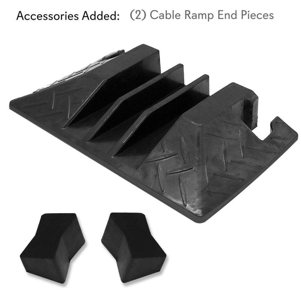 product image number 8 for Pyle Cable Ramp End Cap Finish Piece, 3-Ch.