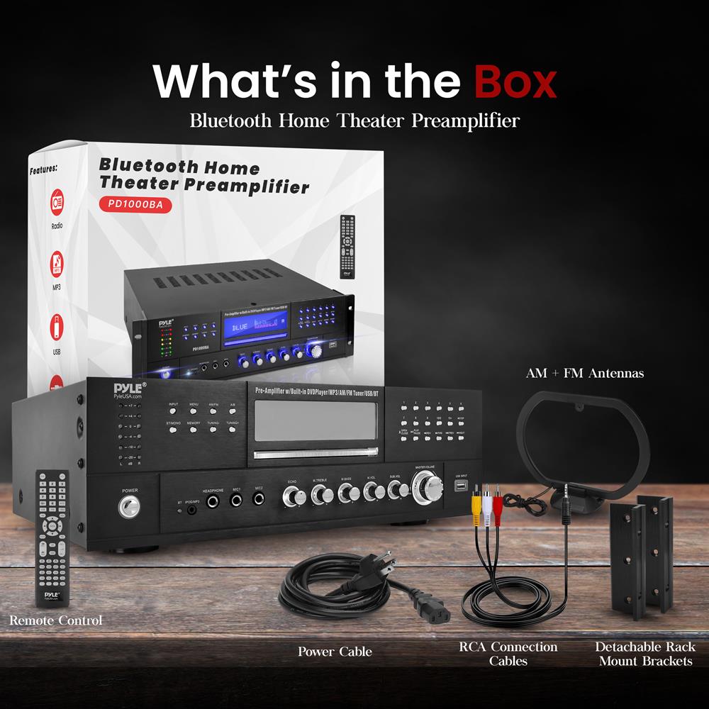 product image number 2 for Pyle Wireless Bt Home Theater Amplifier Recei