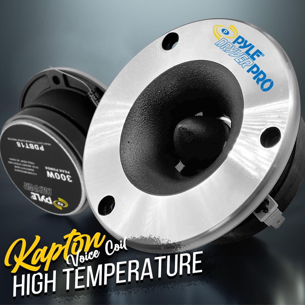 product image number 4 for Pyle 3.75'' Bullet Titanium Horn Tweeter