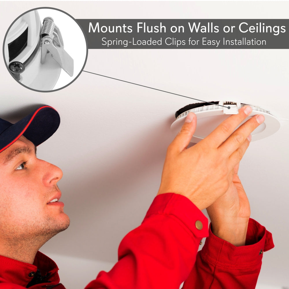 product image number 6 for Pyle 4.0'' Led Bluetooth Ceiling Speakers Kit