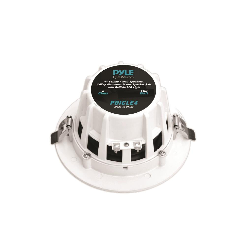 product image number 3 for Pyle 4.0’’ Led Home In-Wall/Ceiling Speakers