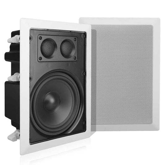 Ceiling Wall Speaker 400W Deep Bass 6.5" Enclosed System White