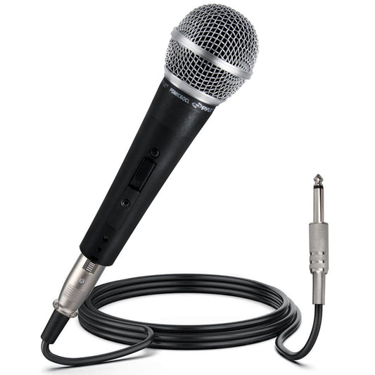 Dynamic Vocal Microphone - High Signal Output - Zinc Alloy - Includes 15ft Cable