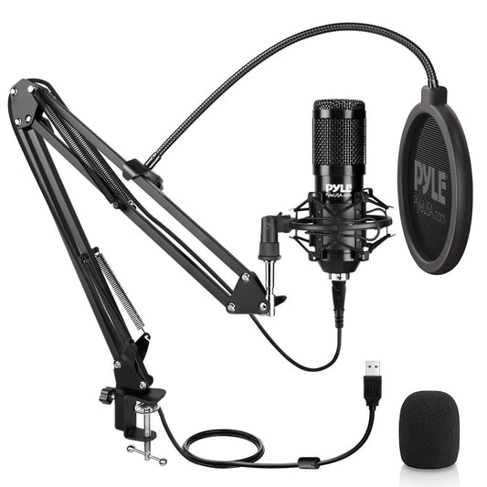 USB Microphone Kit - Studio Quality, Cardioid Condenser, Adjustable Stand