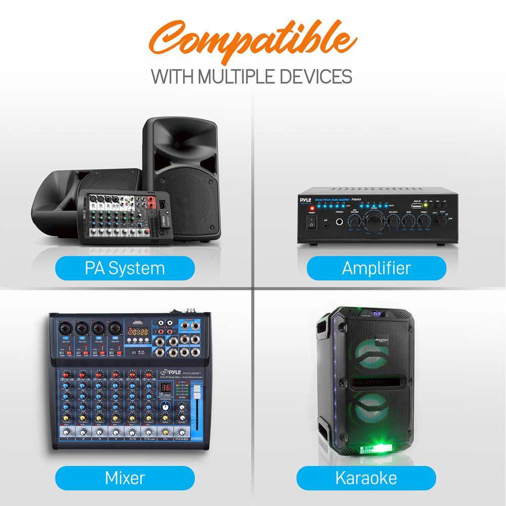 product image number 2 for Pyle Vhf 2-Ch. Wireless Microphone System Kit