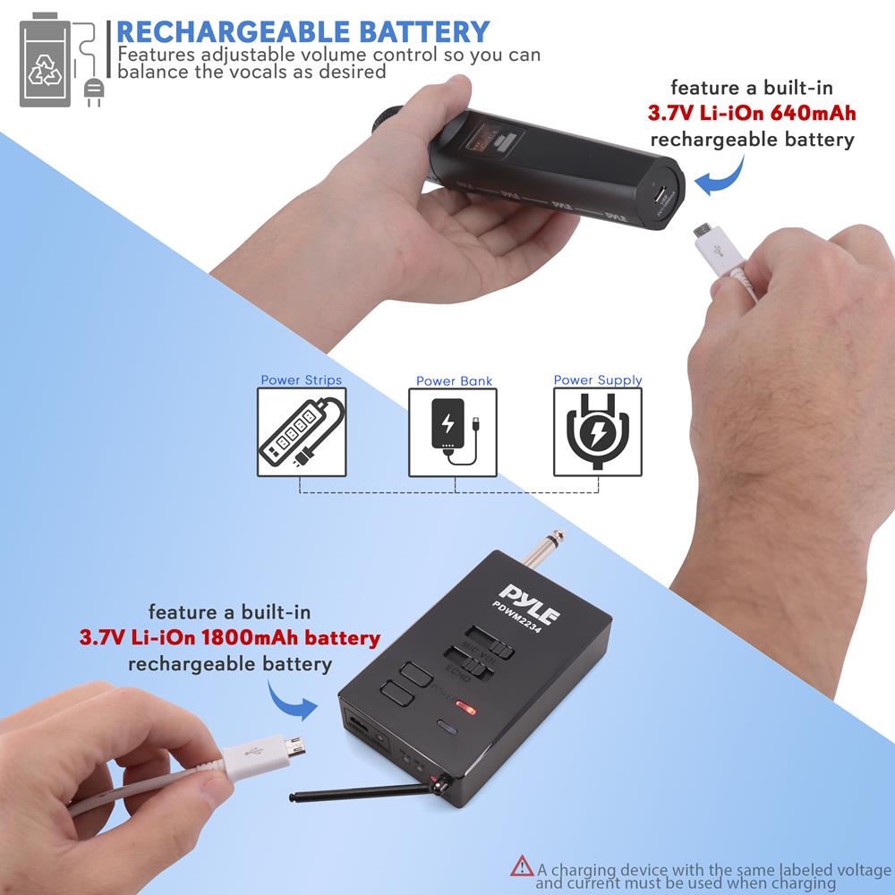 product image number 4 for Pyle Wireless Handheld Microphone System
