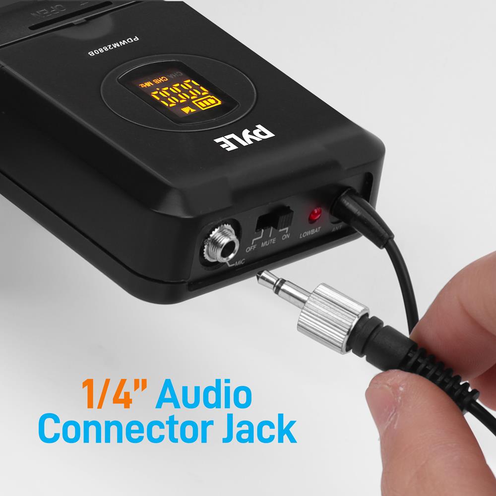 product image number 5 for Pyle 2-Ch. Desktop Wireless Microphone System