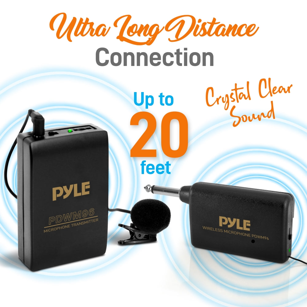 product image number 4 for Pyle Wireless Lavalier Microphone System
