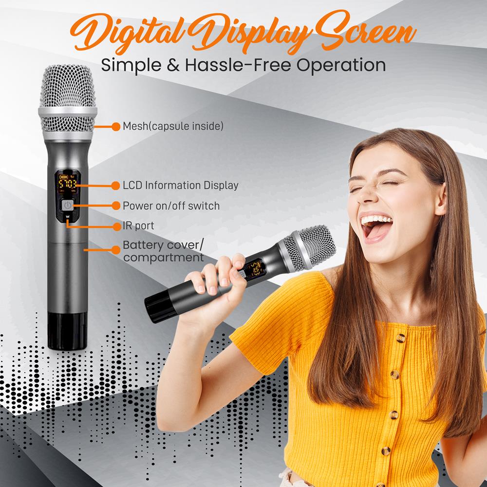 product image number 5 for Pyle Uhf Wireless Microphone System