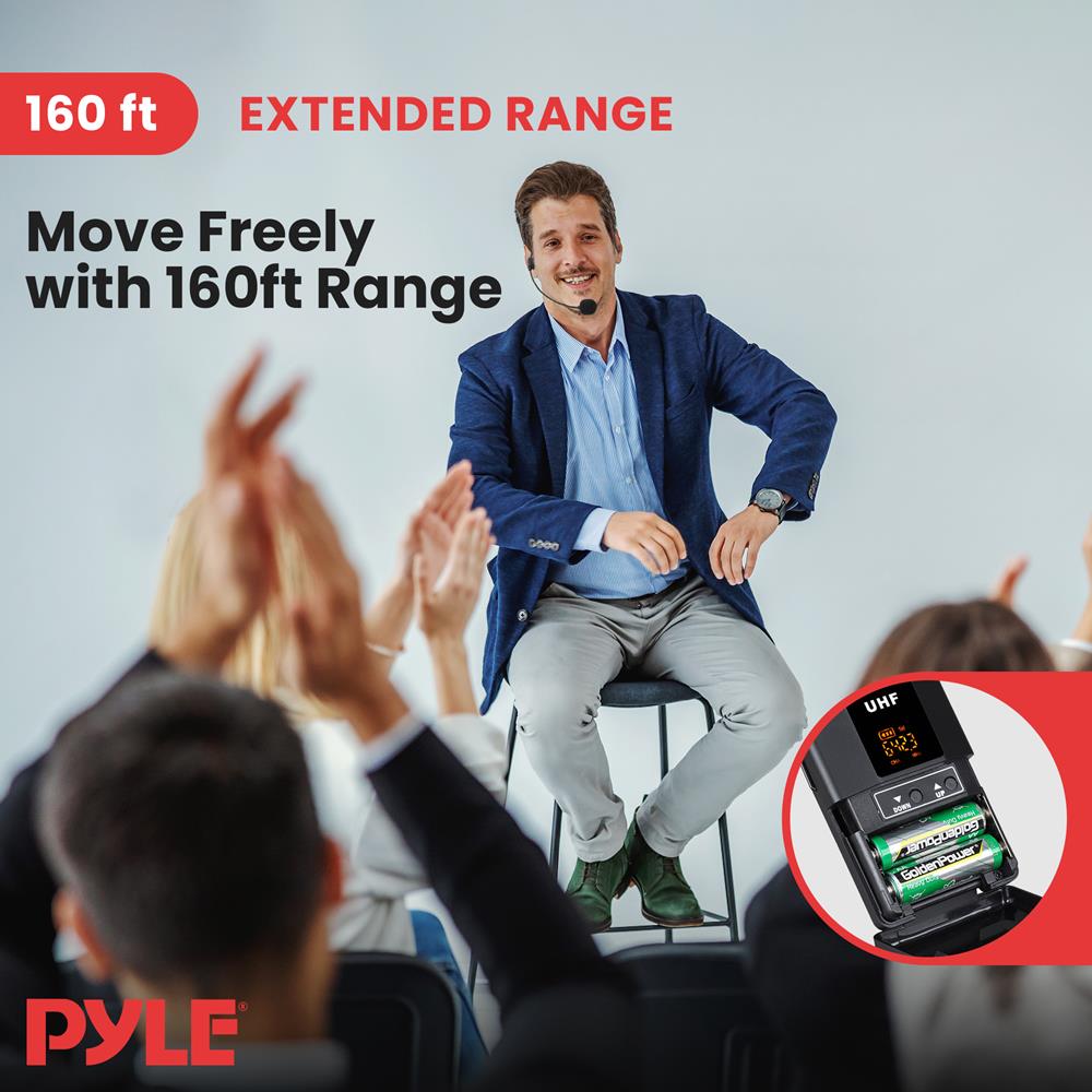 product image number 3 for Pyle Universal Uhf Wireless Microphone