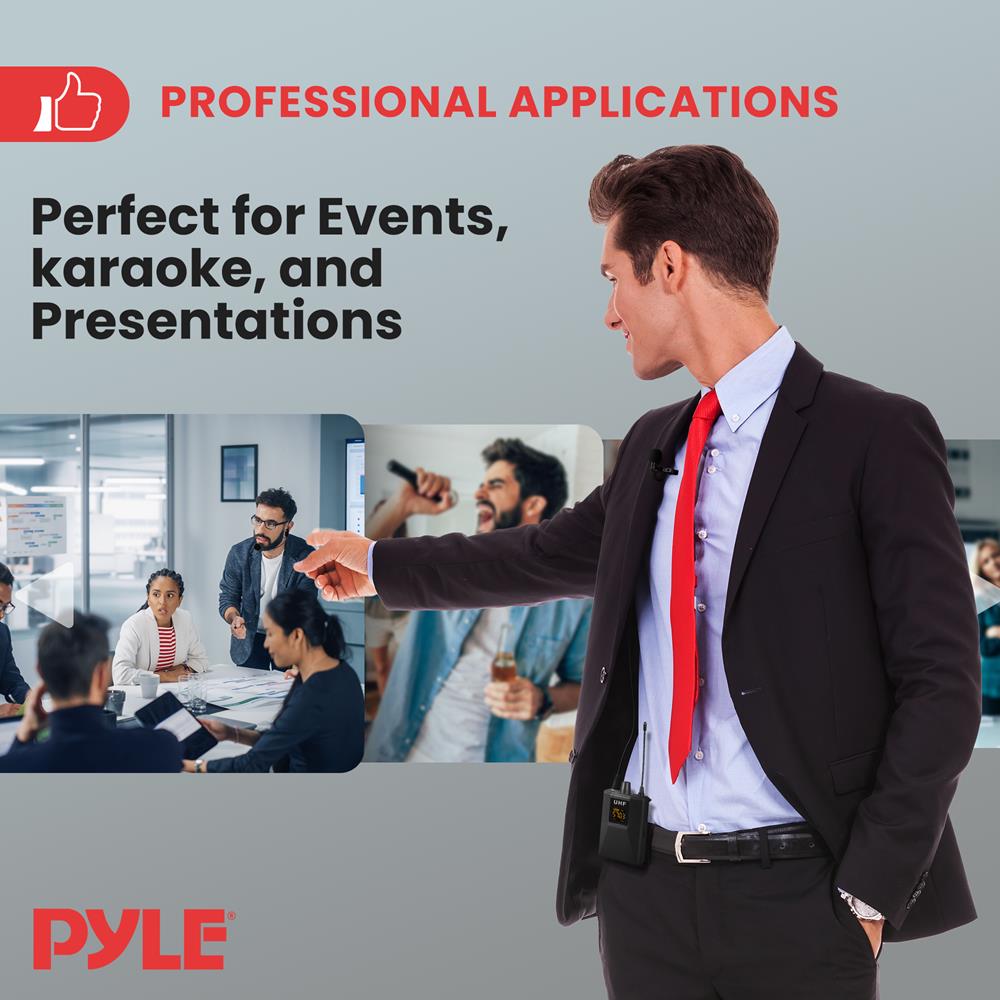 product image number 7 for Pyle Universal Uhf Wireless Microphone