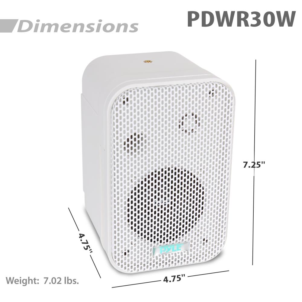 product image number 4 for Pyle 3.5'' Indoor/Outdoor Wall Mount Speakers