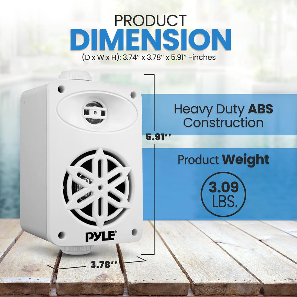 product image number 3 for Pyle 2-Way Indoor/Outdoor Speaker System