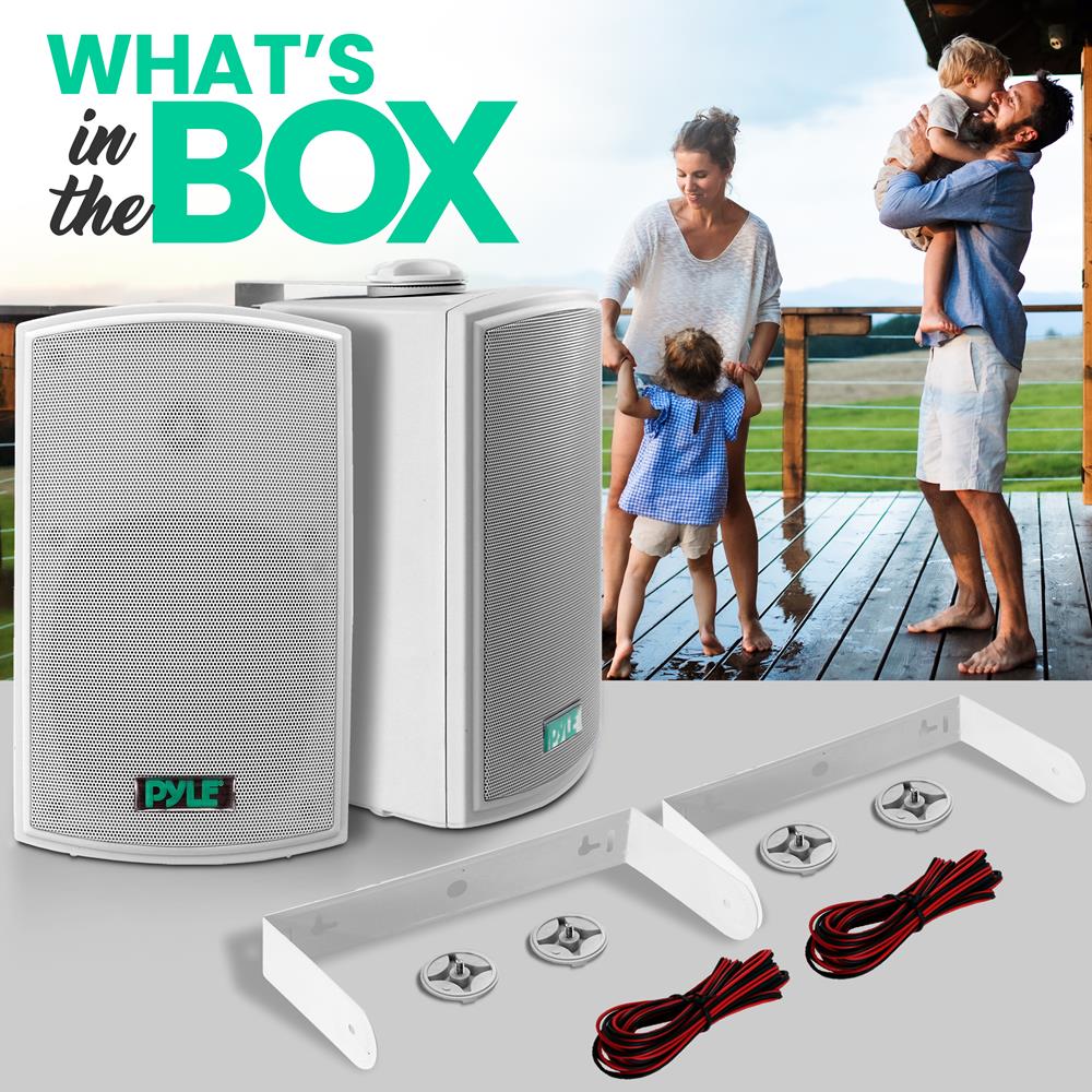 product image number 2 for Pyle 5.25" Indoor/Outdoor Wall Mount Speakers