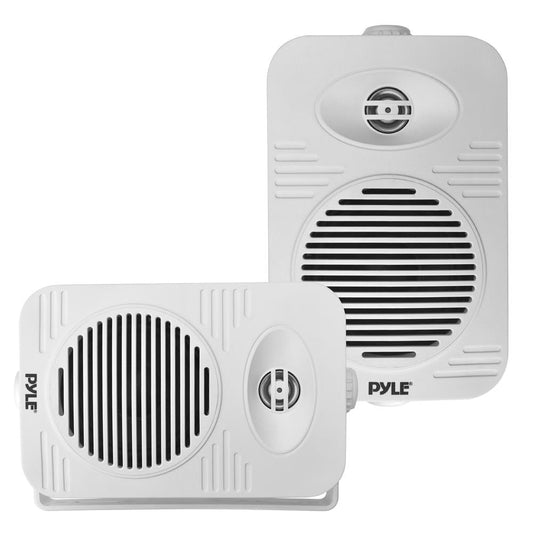 Bluetooth Waterproof Speakers 300W 4" 2-Way Polymer Tweeter White