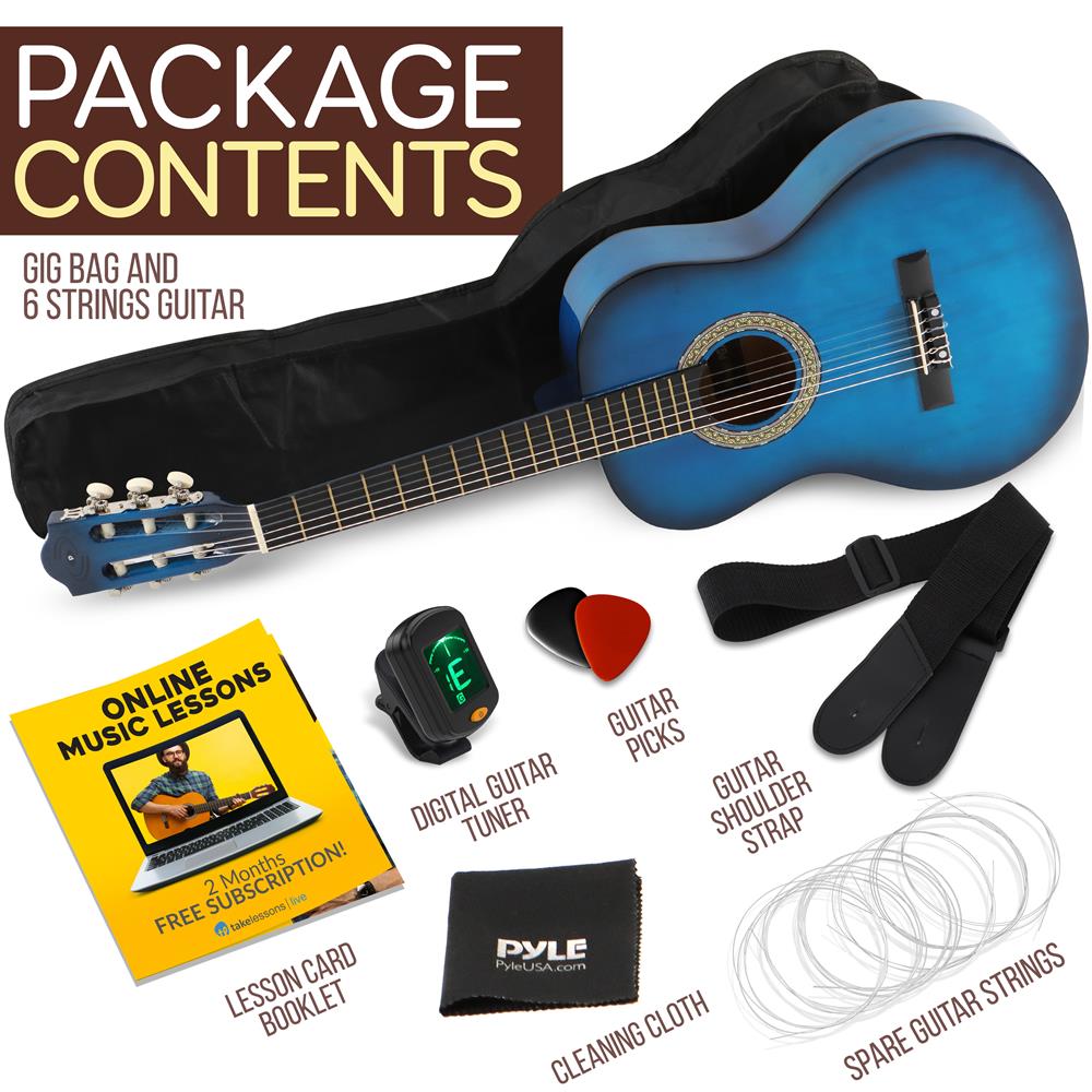 product image number 8 for Pyle Classical Style 3/4 Scale Guitar Kit