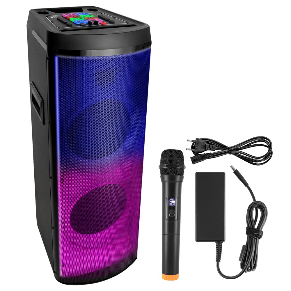 product image number 1 for Pyle Dual 12” Portable Pa Party Speaker